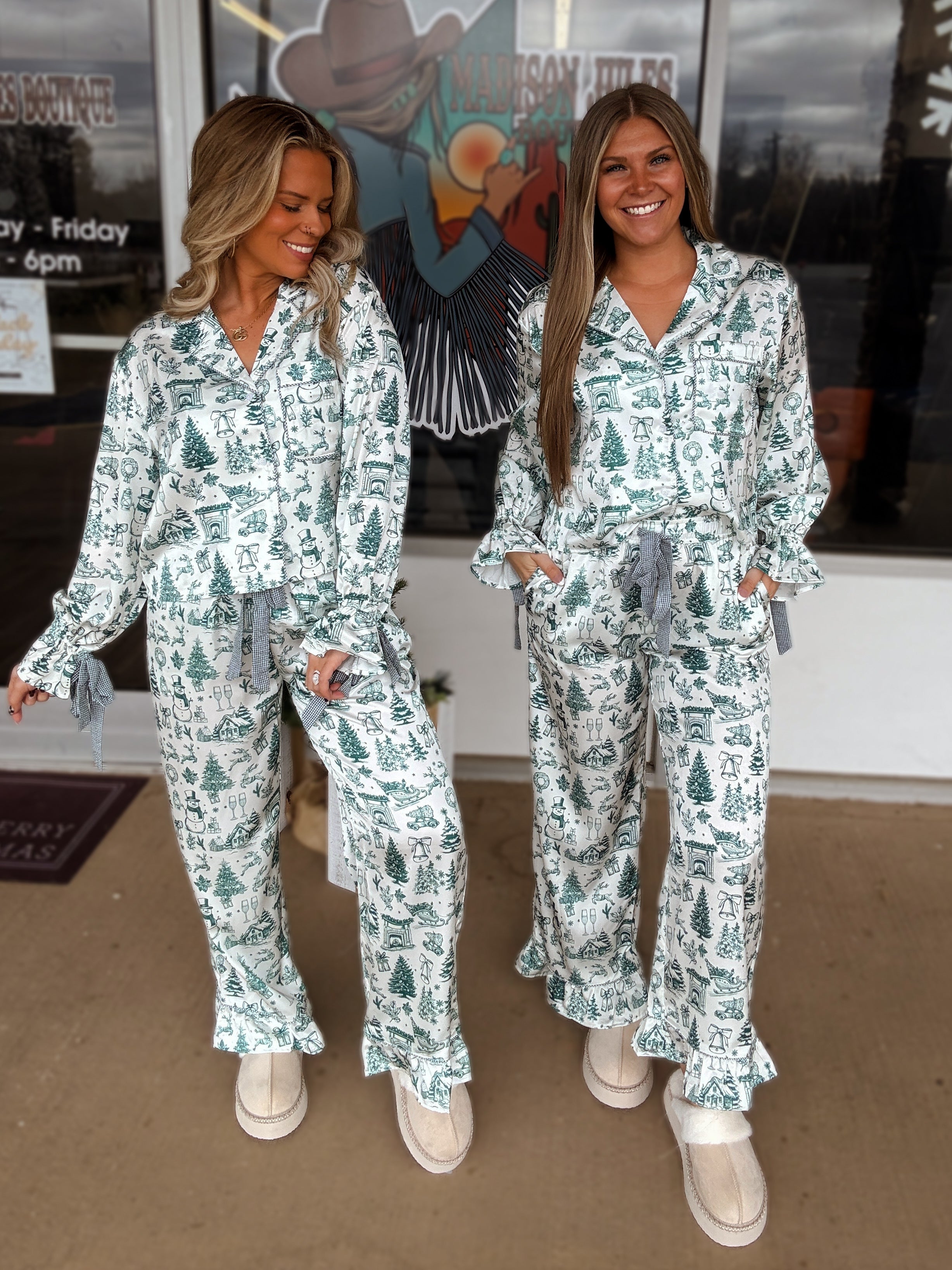 The Satin Gingham Pajamas