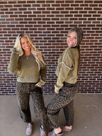 Keepin Tabs Thermal Top- Olive