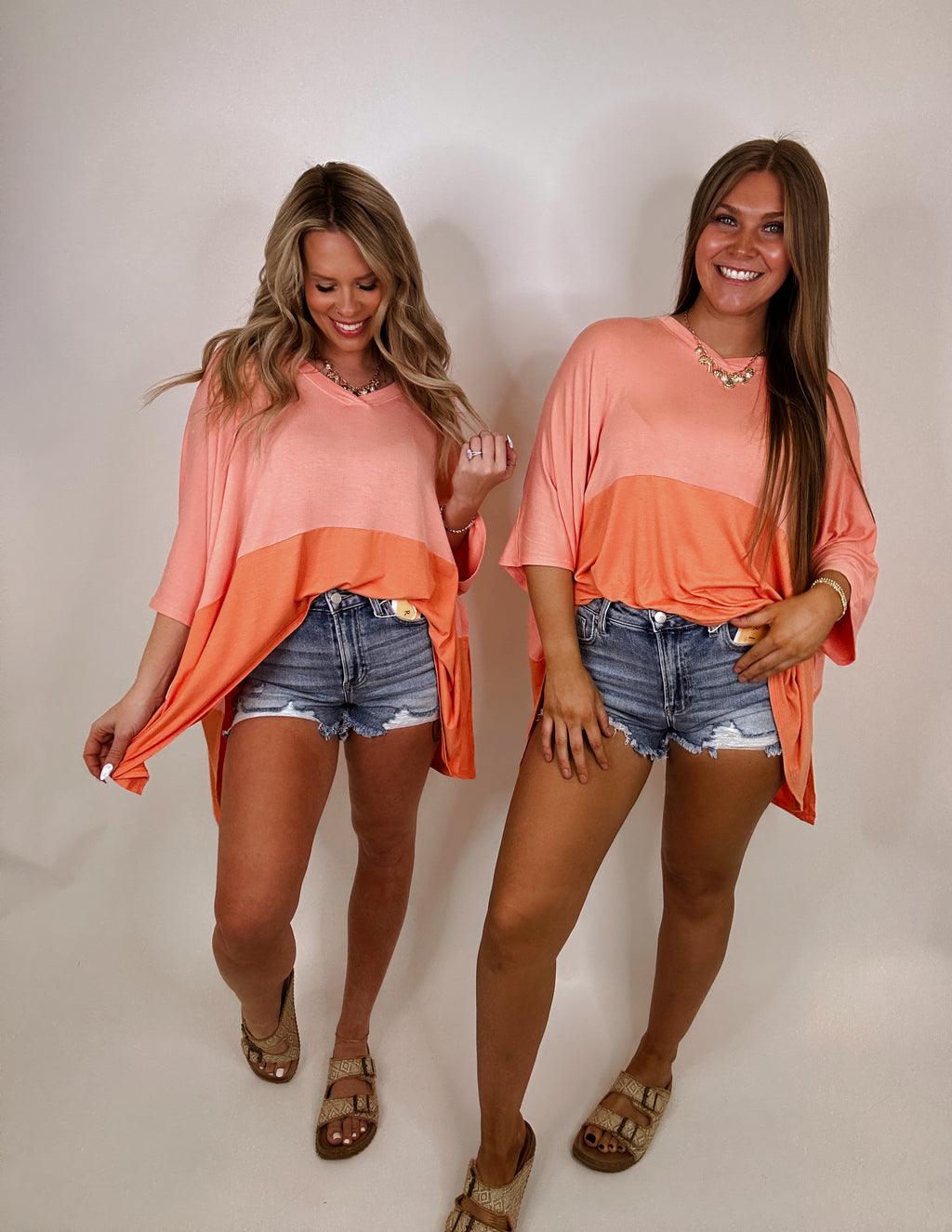 Coffee Sunsets V-Neck Top