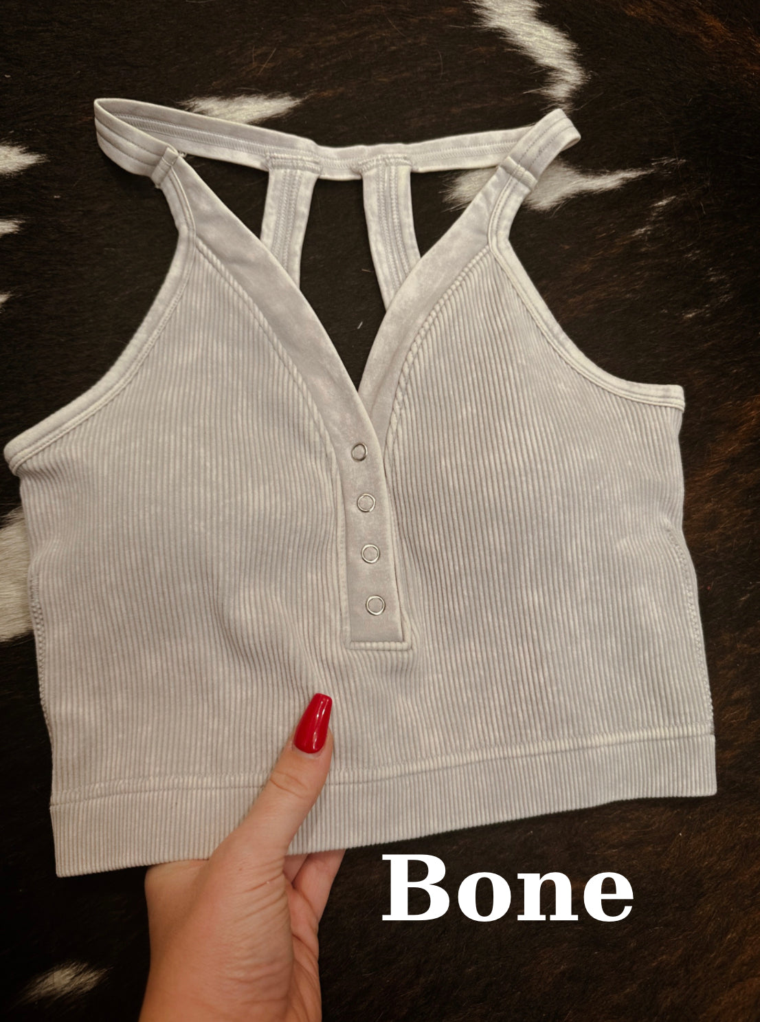 Seamless tank- Bone