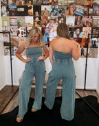 Forevermore Jumpsuit- Teal