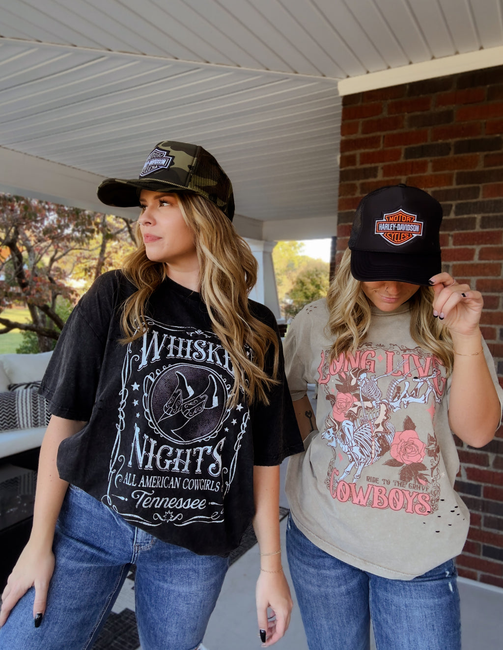Long Live Cowboys distressed tee