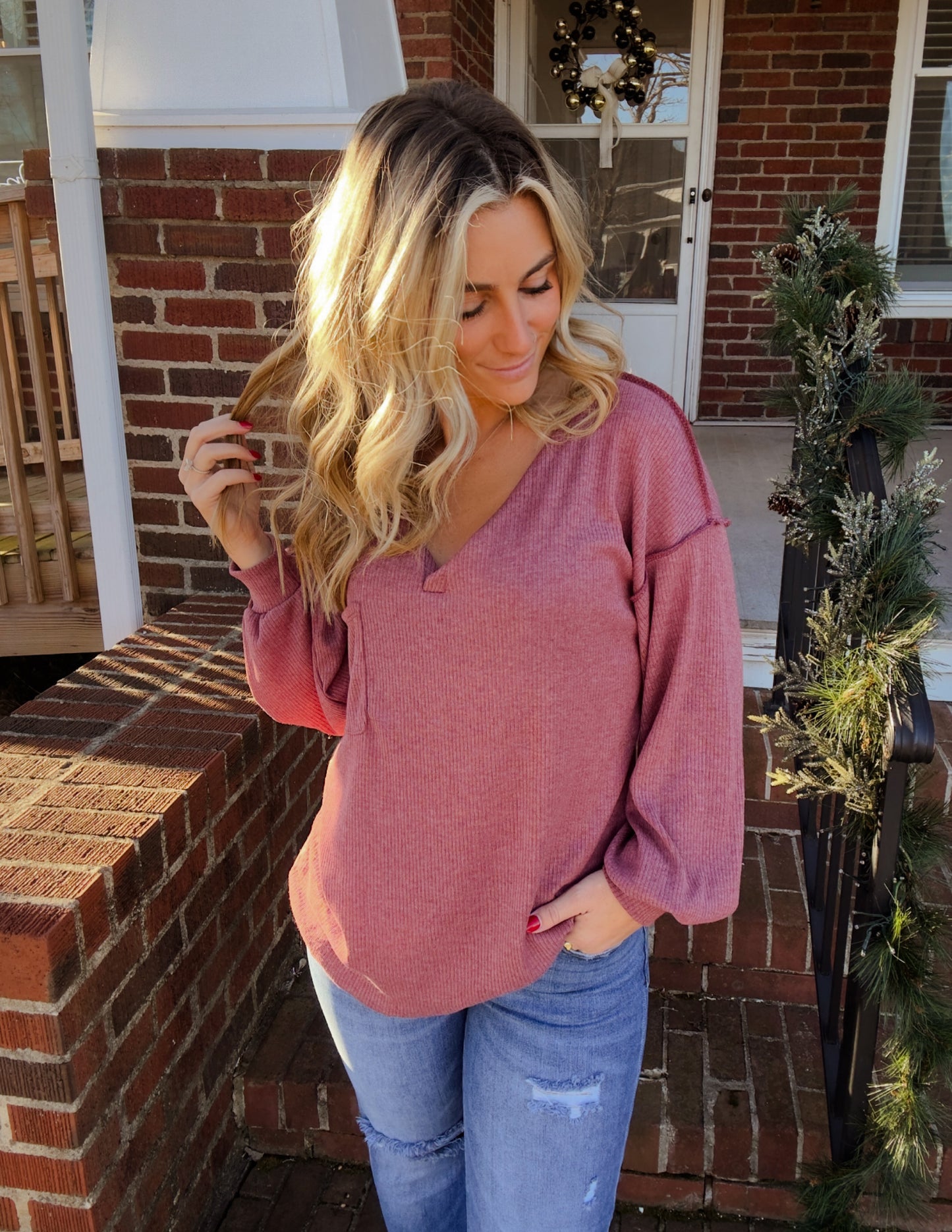 The Brandi top- Berry