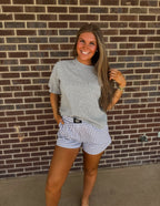 The Julie Tee- Grey