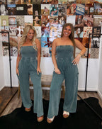 Forevermore Jumpsuit- Teal