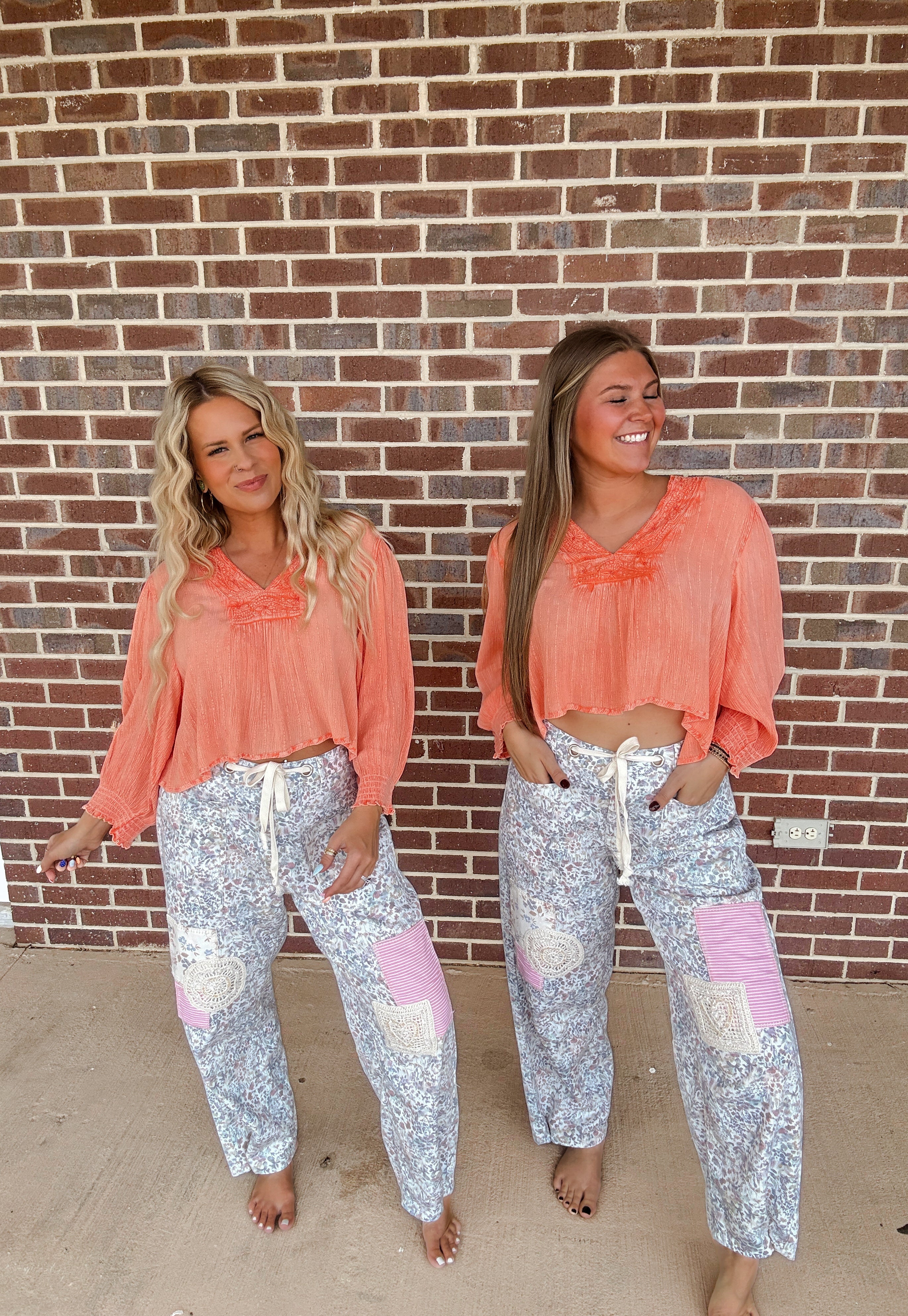 The Dolly Coral Top
