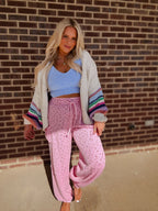 The Bubblegum Waffle Knit Joggers