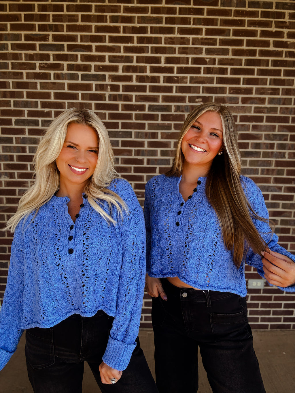 The Ivy Sweater- Blueberry