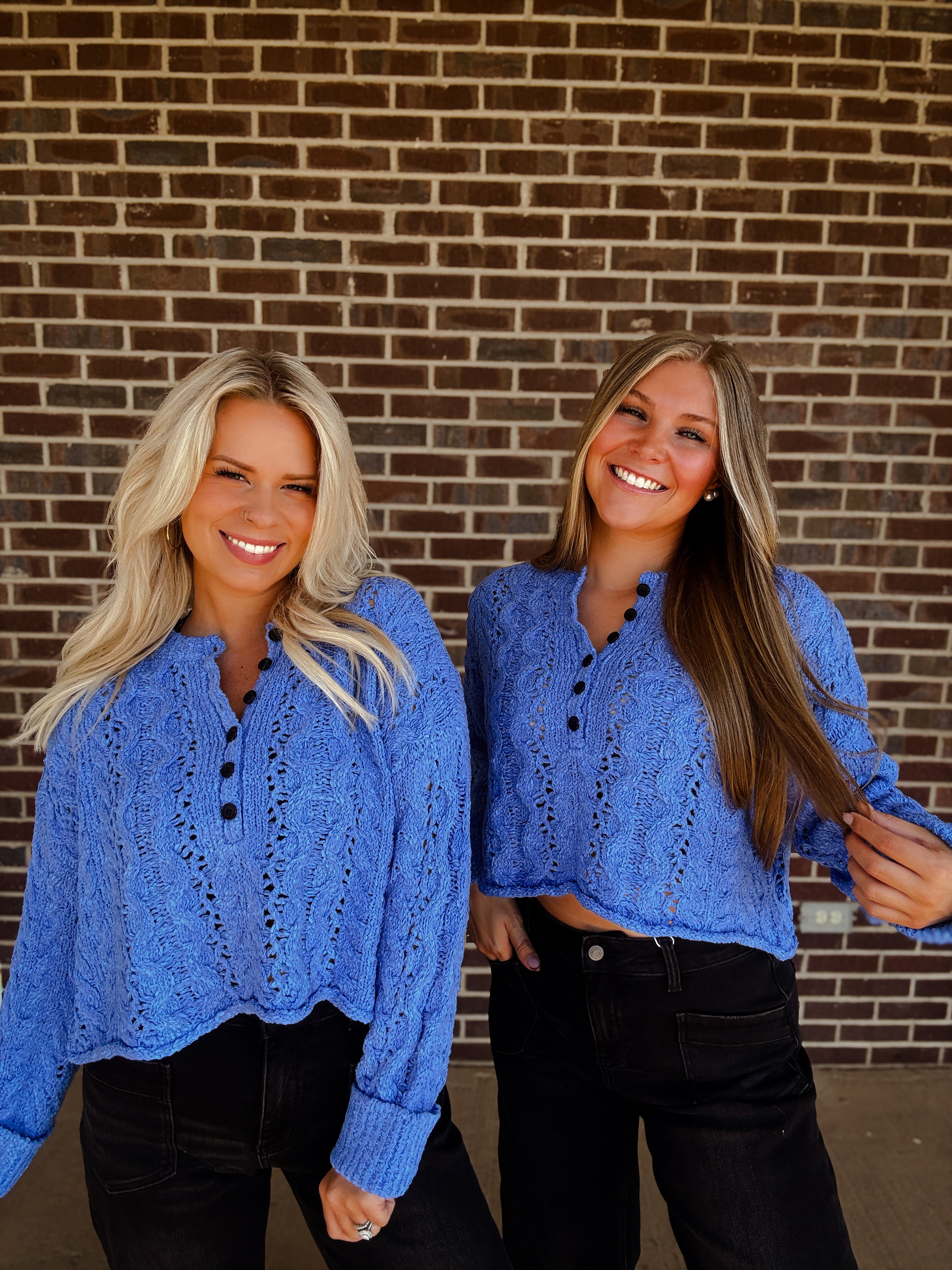 The Ivy Sweater- Blueberry