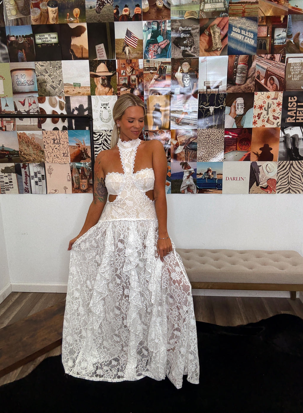 The Outlaw Dress- White