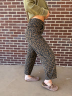 What A Night Leopard Barrel Pants
