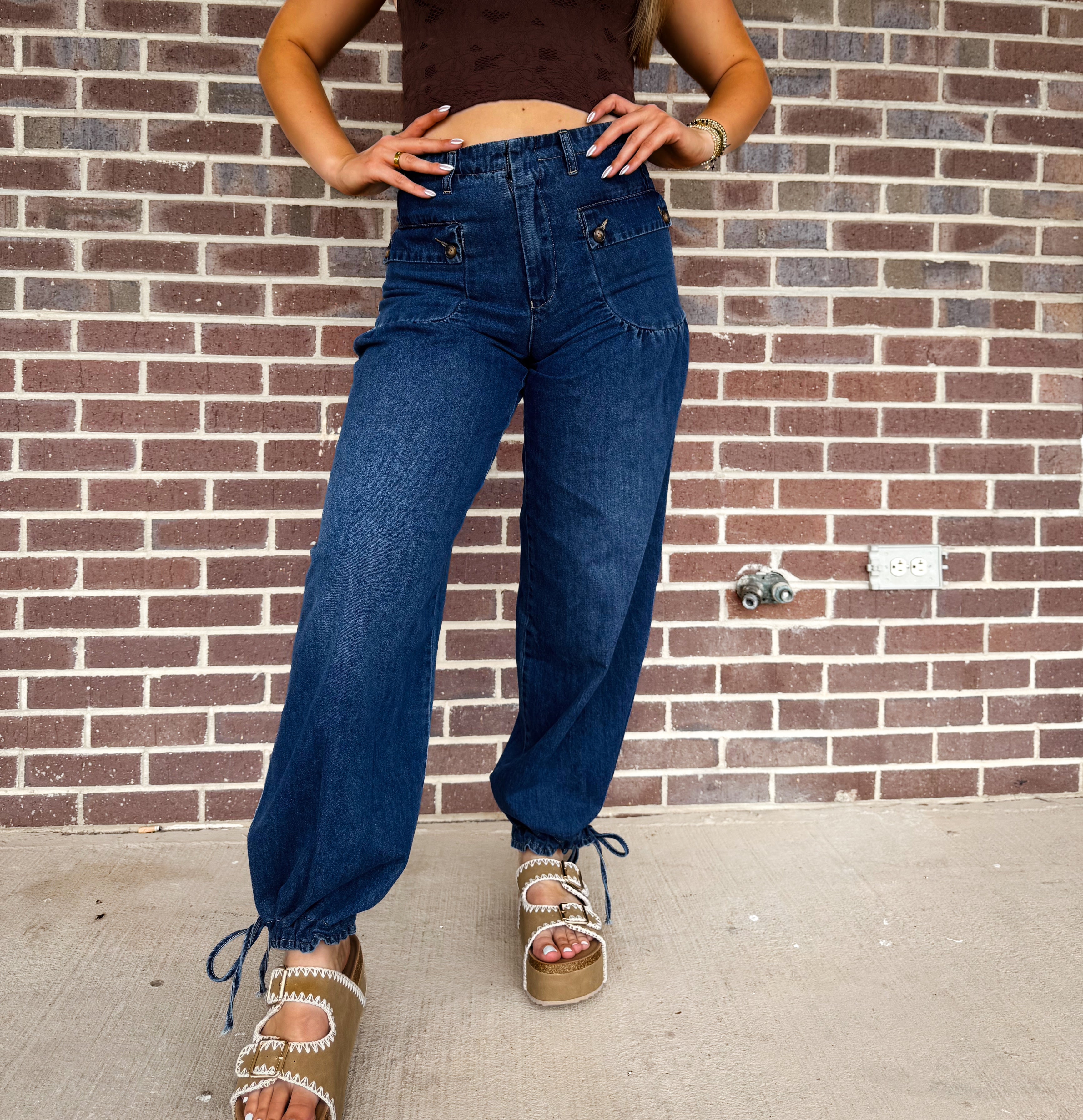 The Aspen Balloon Denim Pants