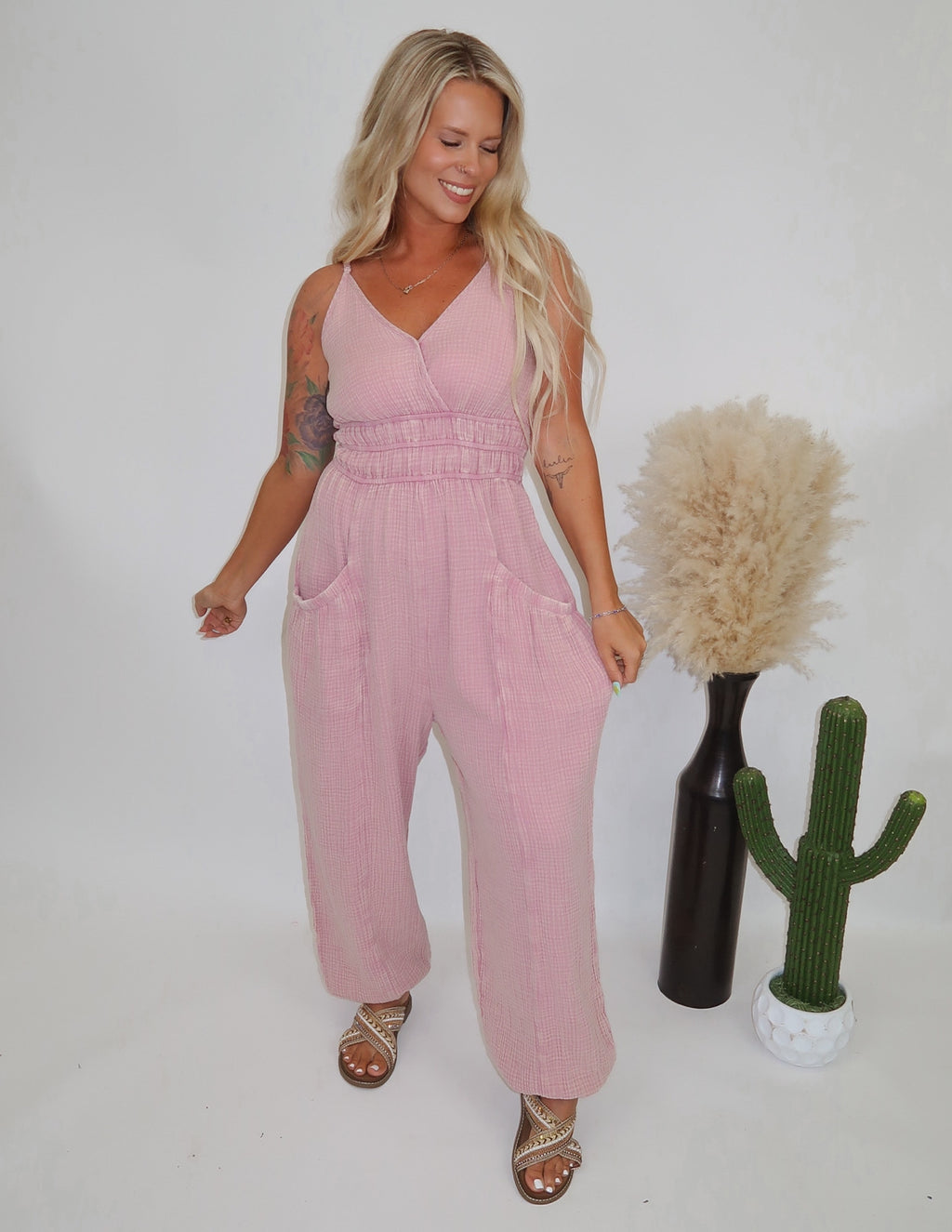 The Quinn Jumpsuit- Mauve