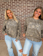 Camo Pray Embroidered Crewneck