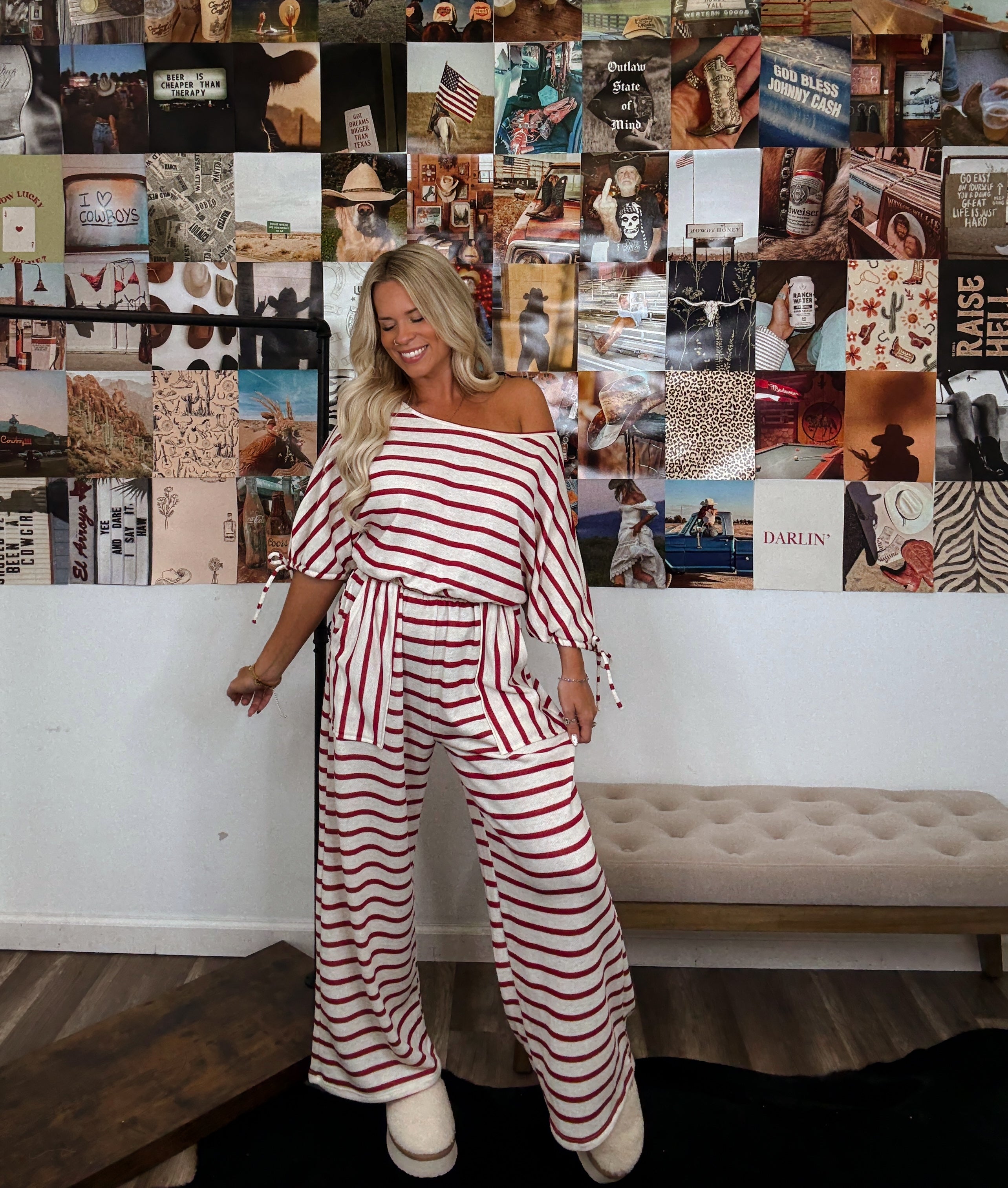 Hayden Jumpsuit- Red