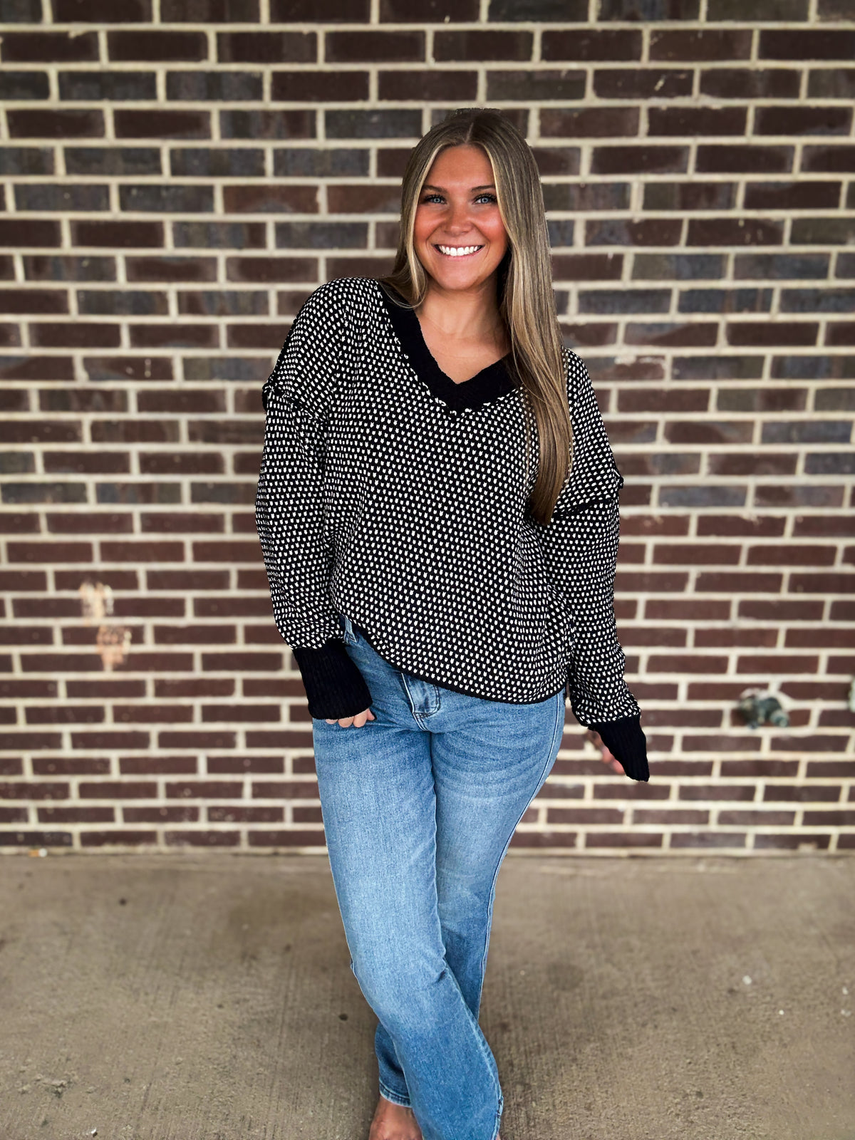 The Everly Sweater- Black