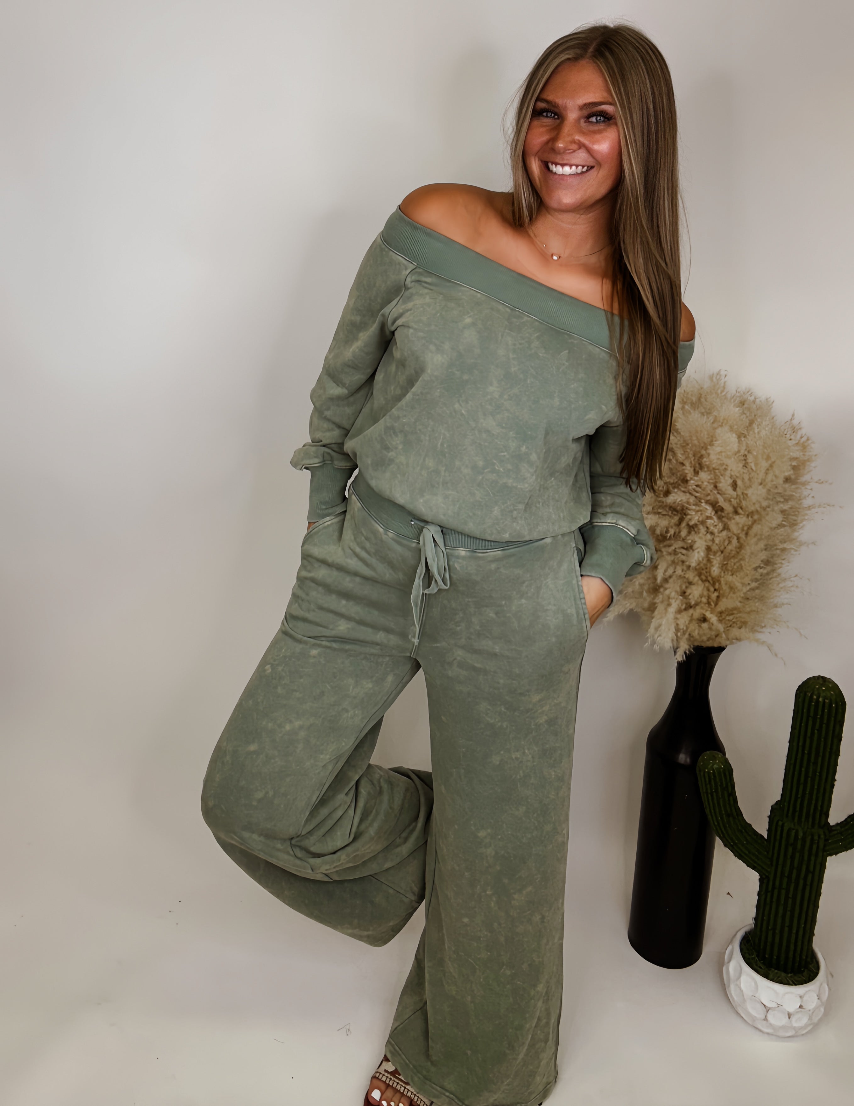 The Stella Jumpsuit- Sage