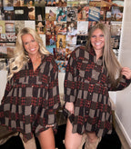 High Roller Flannel Dress