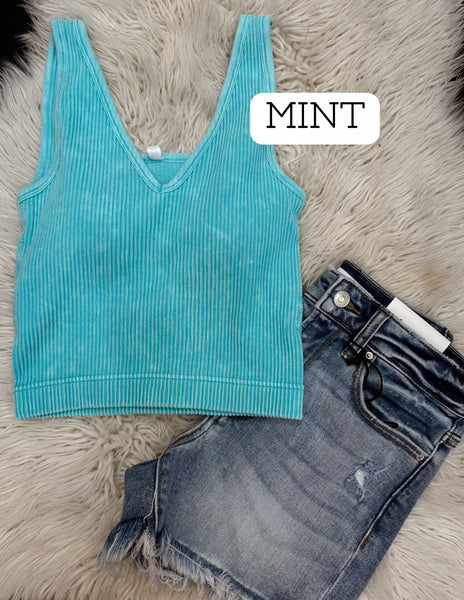 The Sunny seamless tank- mint