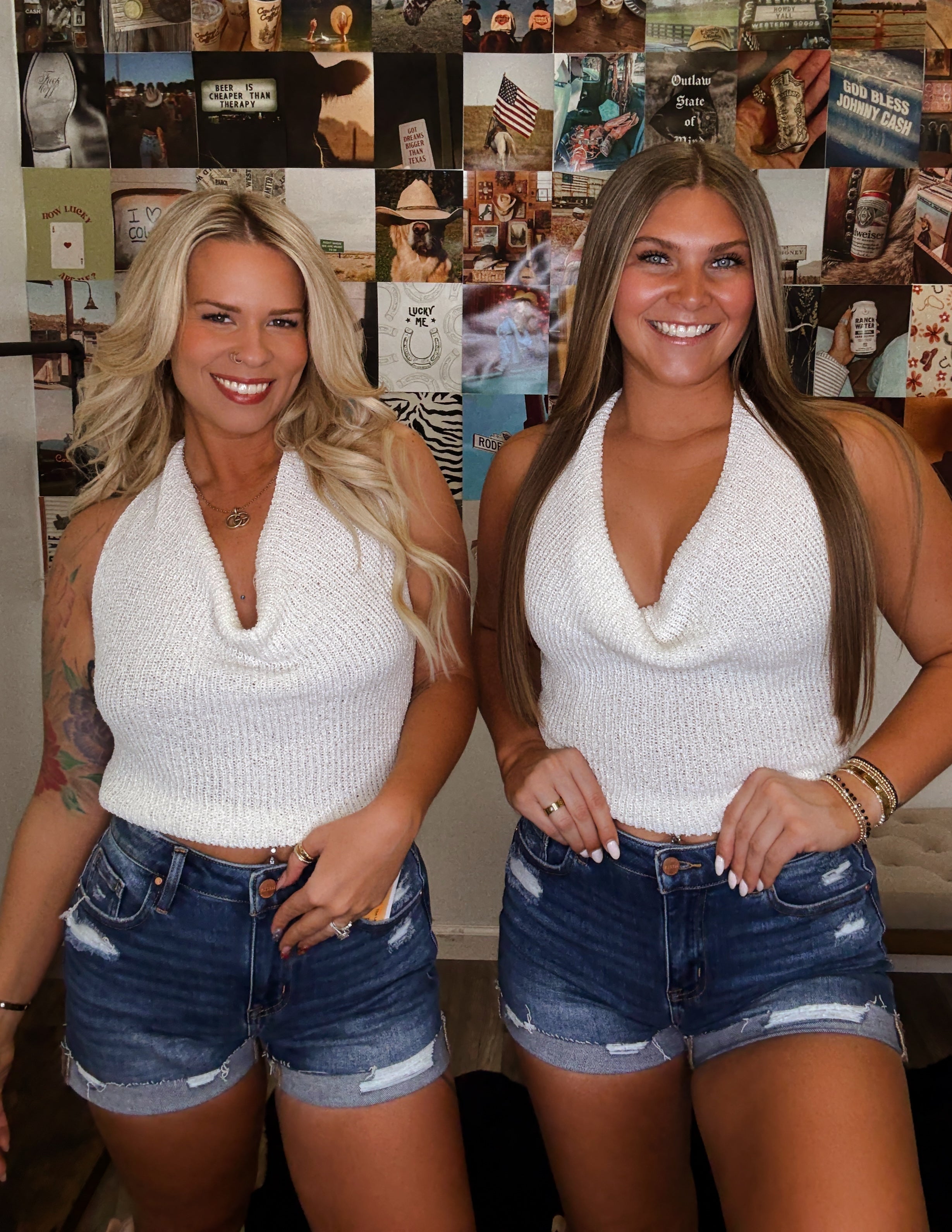 At The Beach Cowl Neck Tank