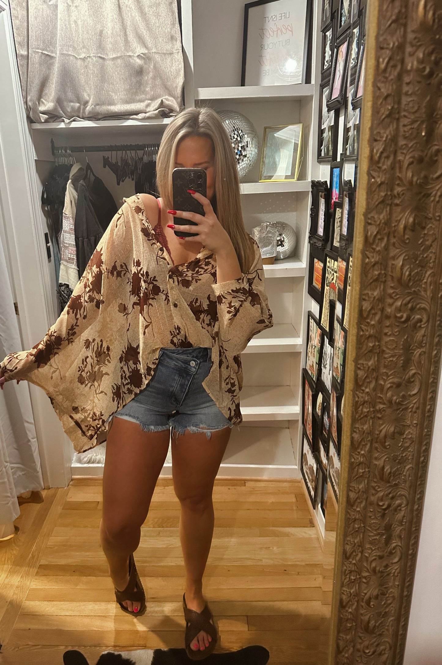 Wild West floral top