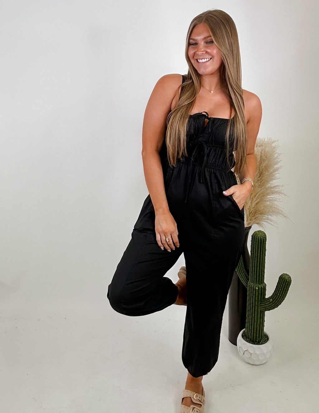 The Gema Jumpsuit- Black