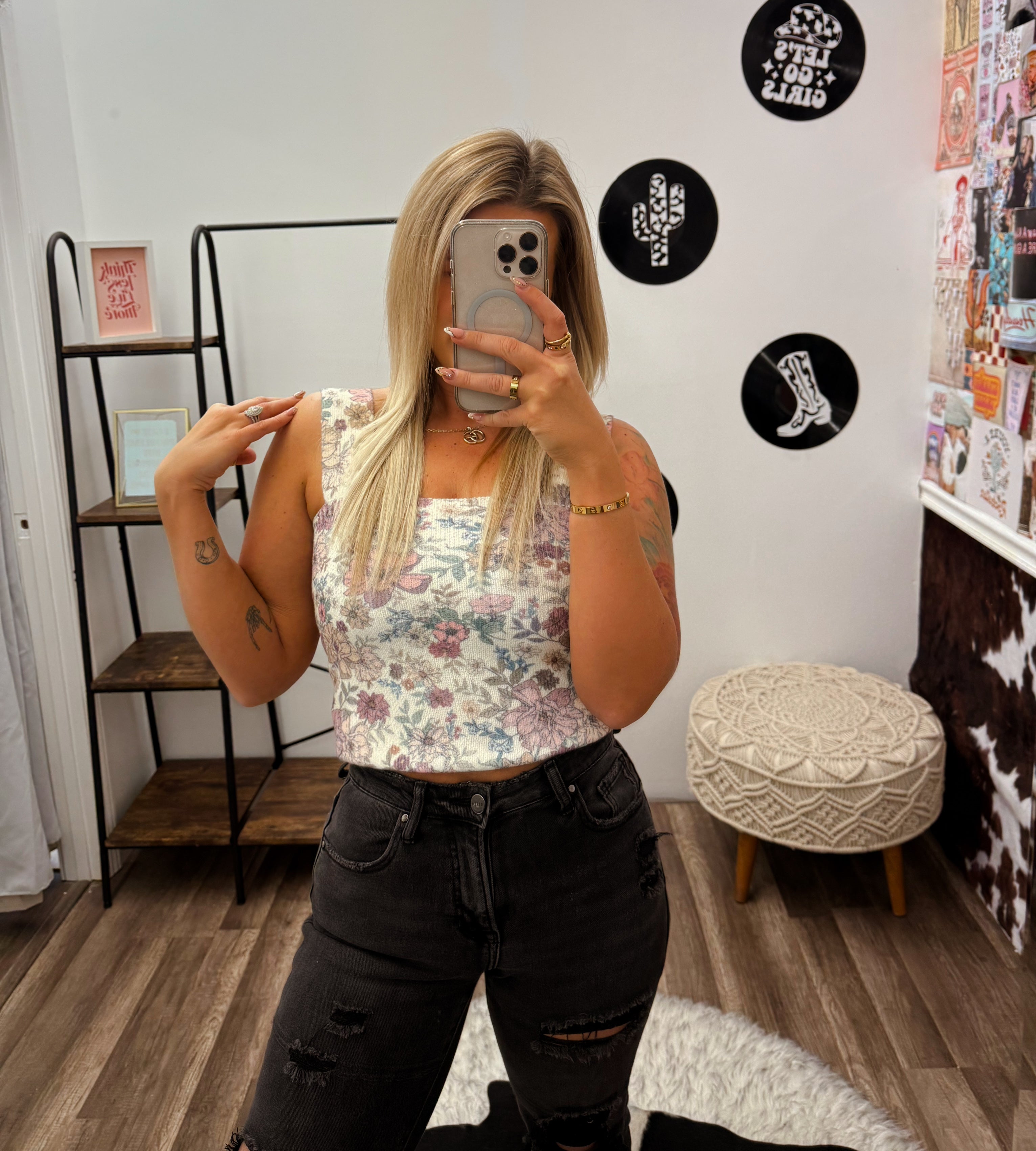 The Ransom Floral Tank