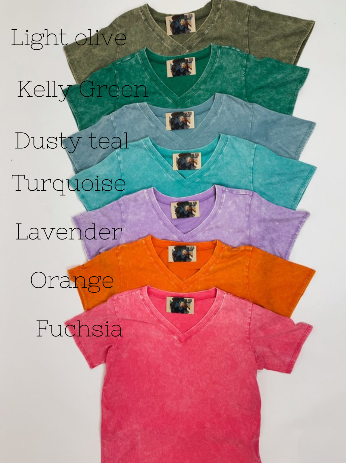 Soakin Up The Sun Mineral Washed V-Neck Tee