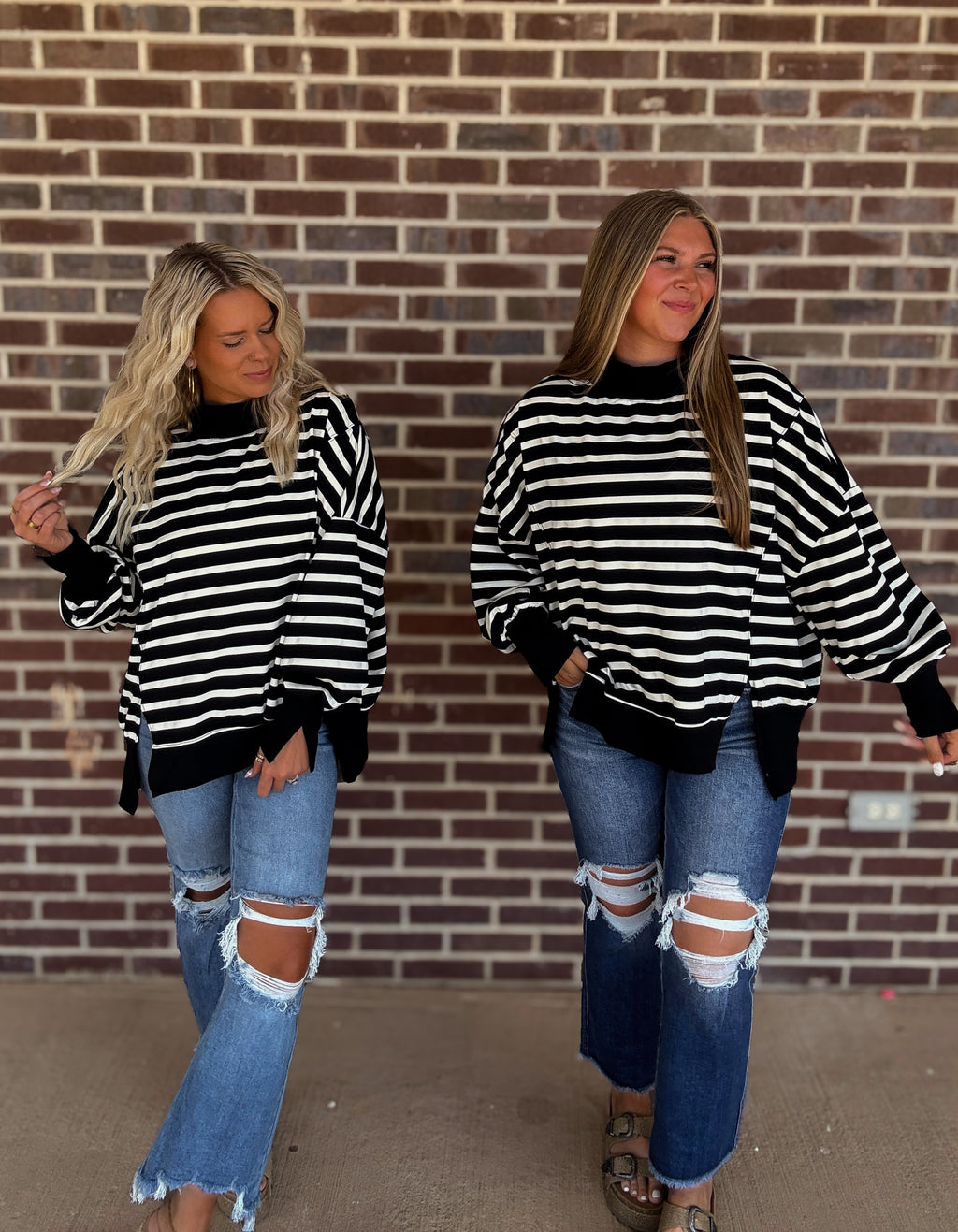 The Dixie Stripe Mockneck
