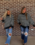 The Dixie Stripe Mockneck