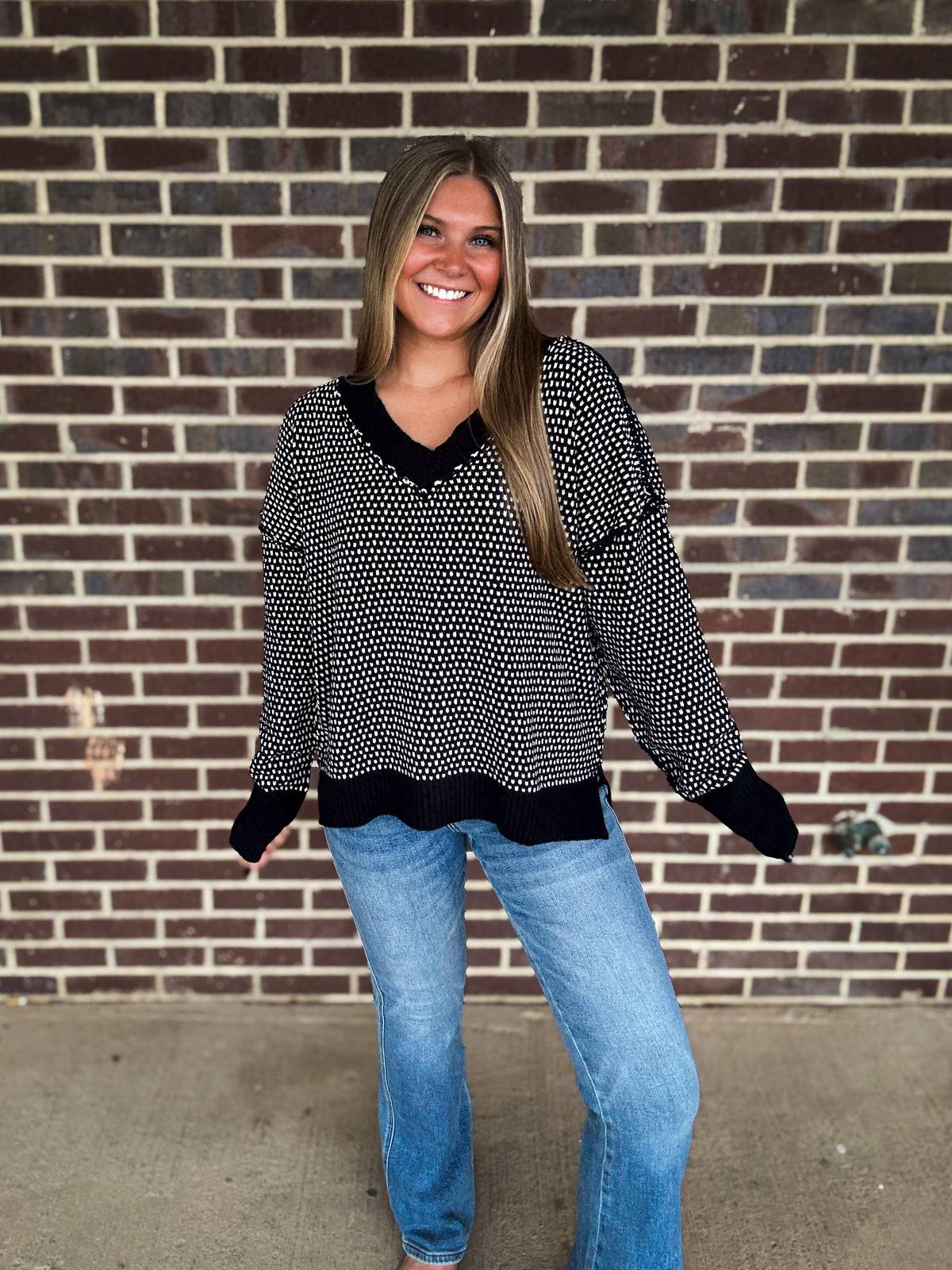 The Everly Sweater- Black