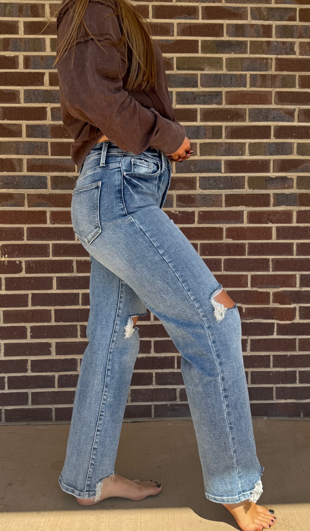 The Lane Cropped Wide Leg Denim