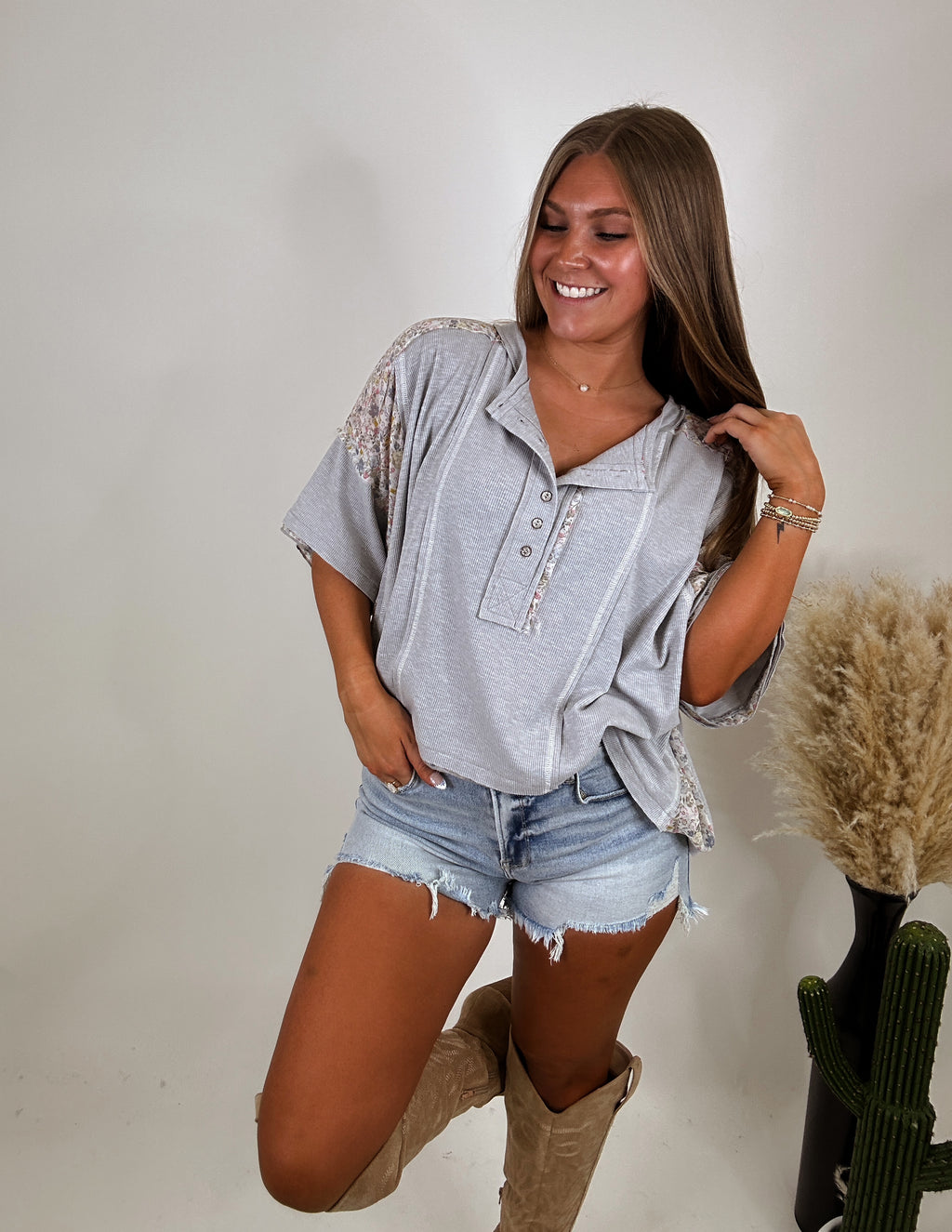 The Hilton Top- Grey
