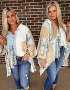 Pick you flowers patch work top