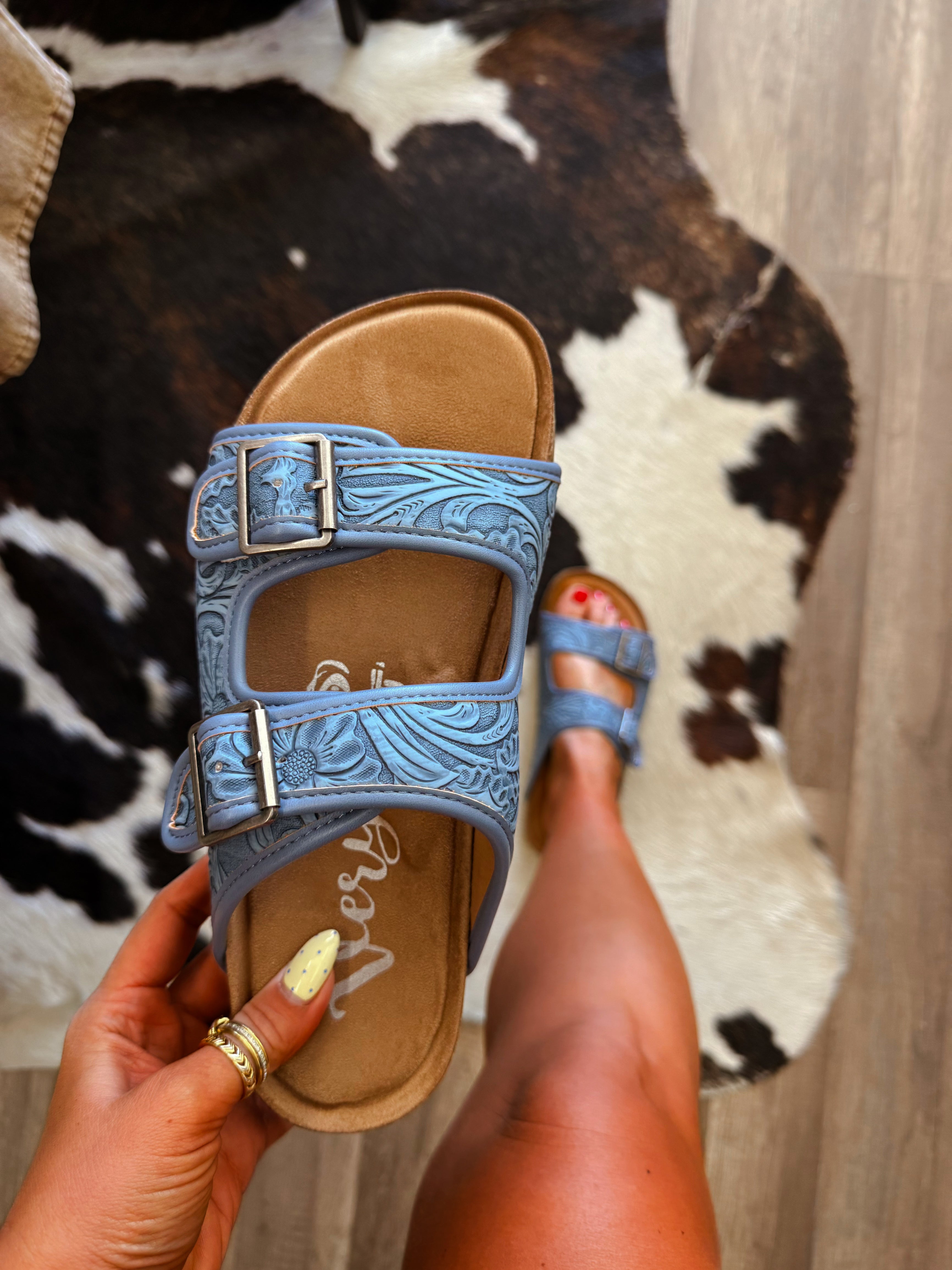 The Lainey Sandals- Denim