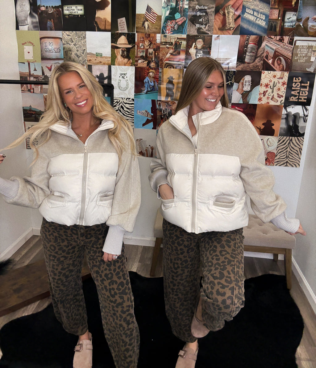 Make A Toast Puffer Jacket