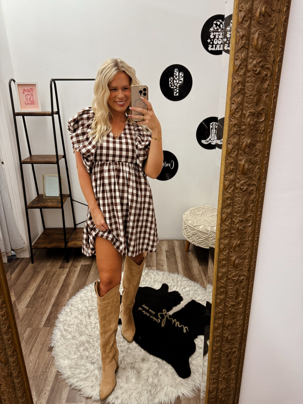 The Statement Gingham Dress