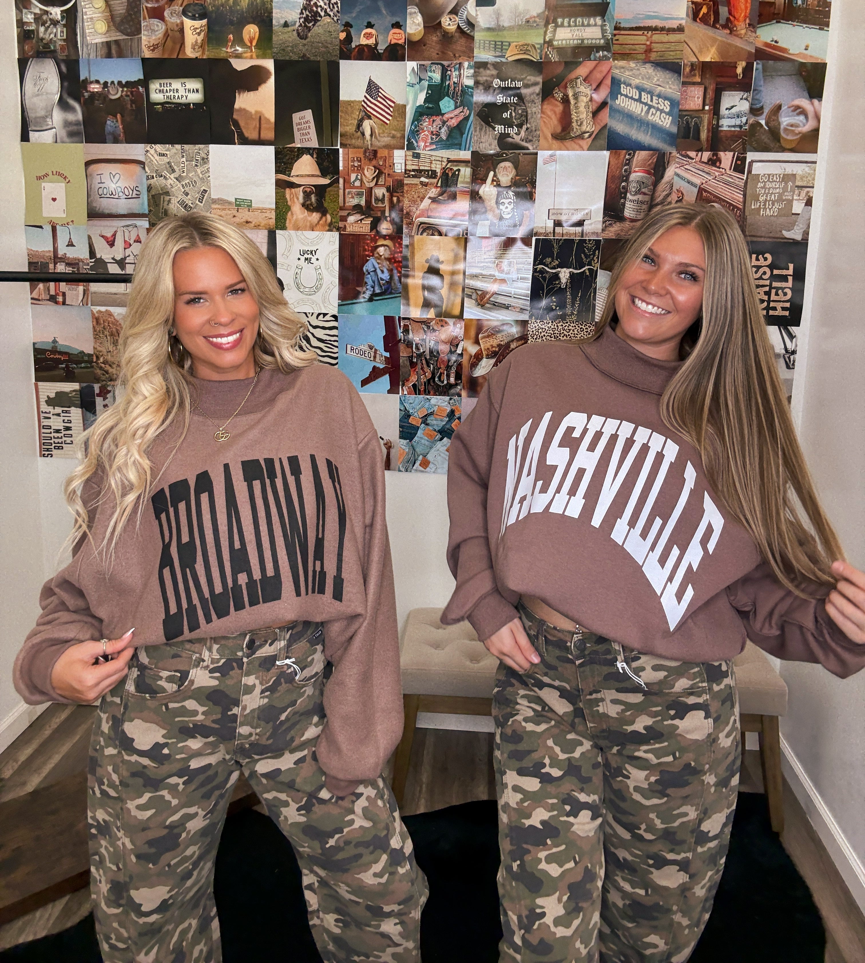 Nashville & Broadway Reversible Crewneck