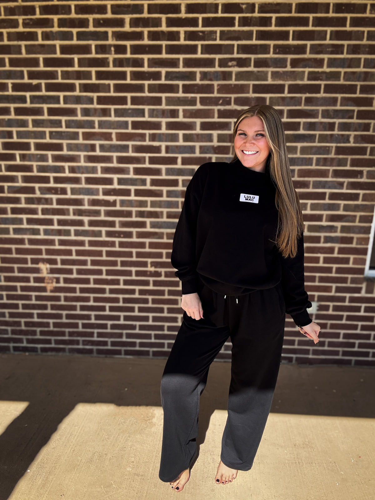The Girlie Wide Leg Pants- Black