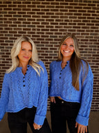 The Ivy Sweater- Blueberry