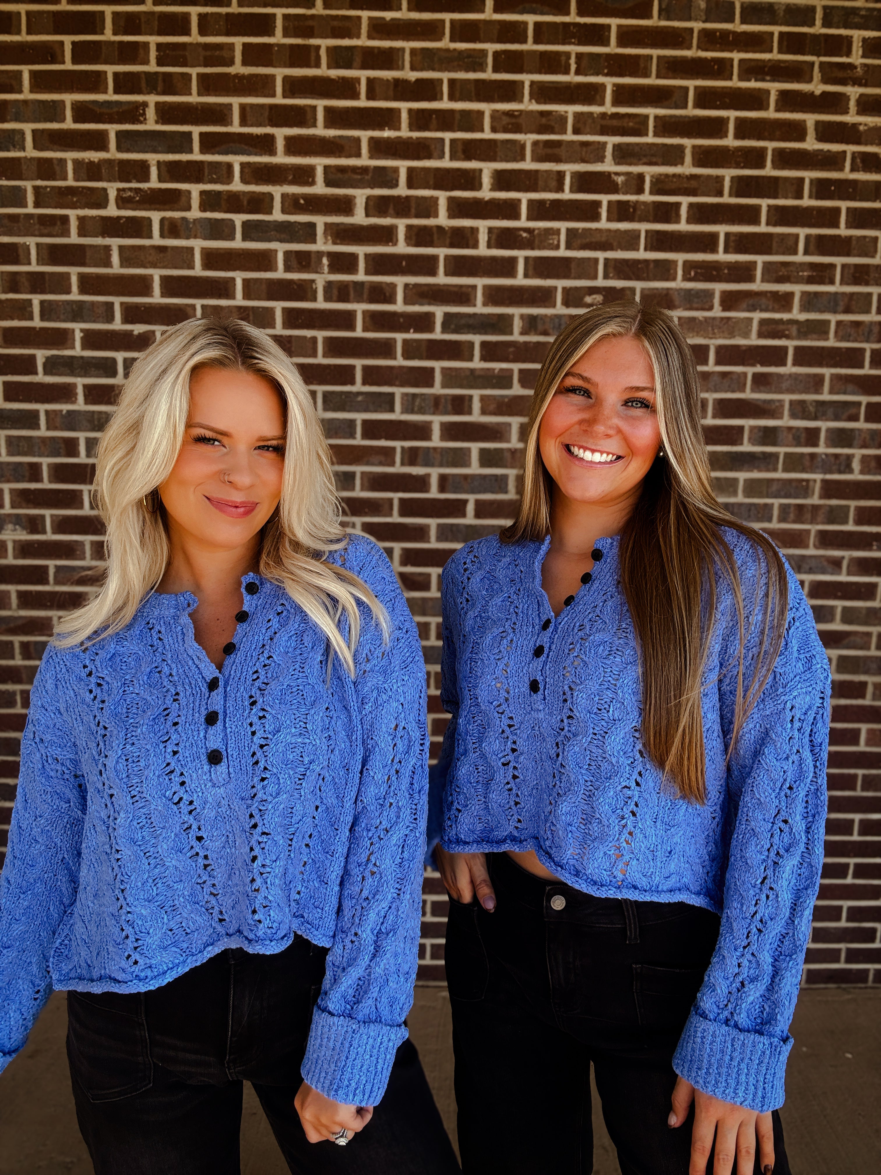 The Ivy Sweater- Blueberry