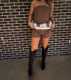 The Walker Lace Romper Dress