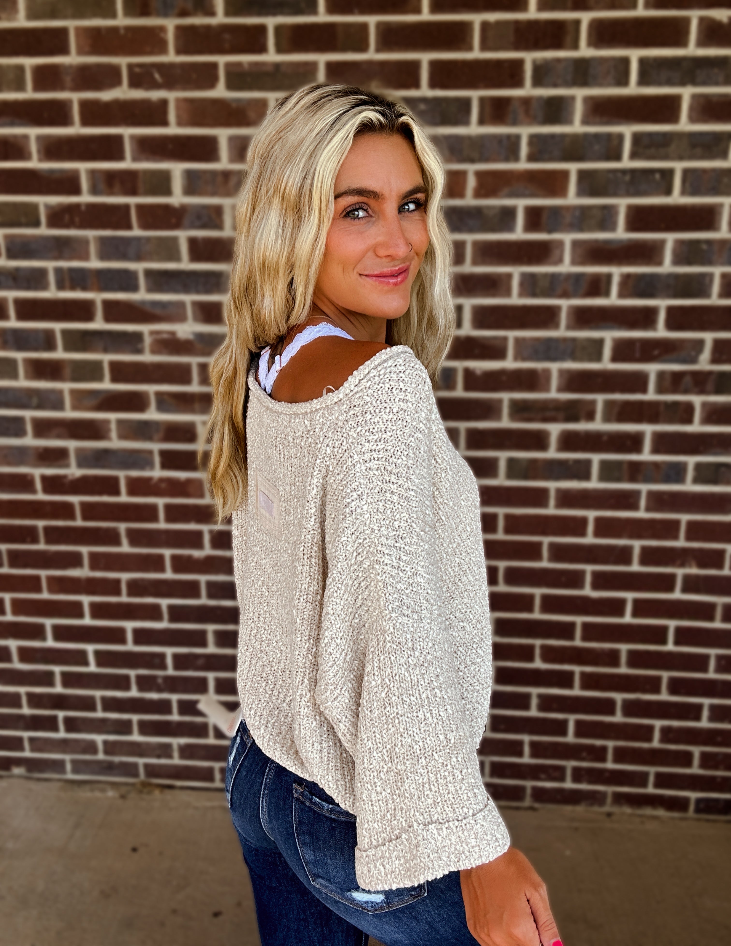 The Oaklyn top- oatmeal