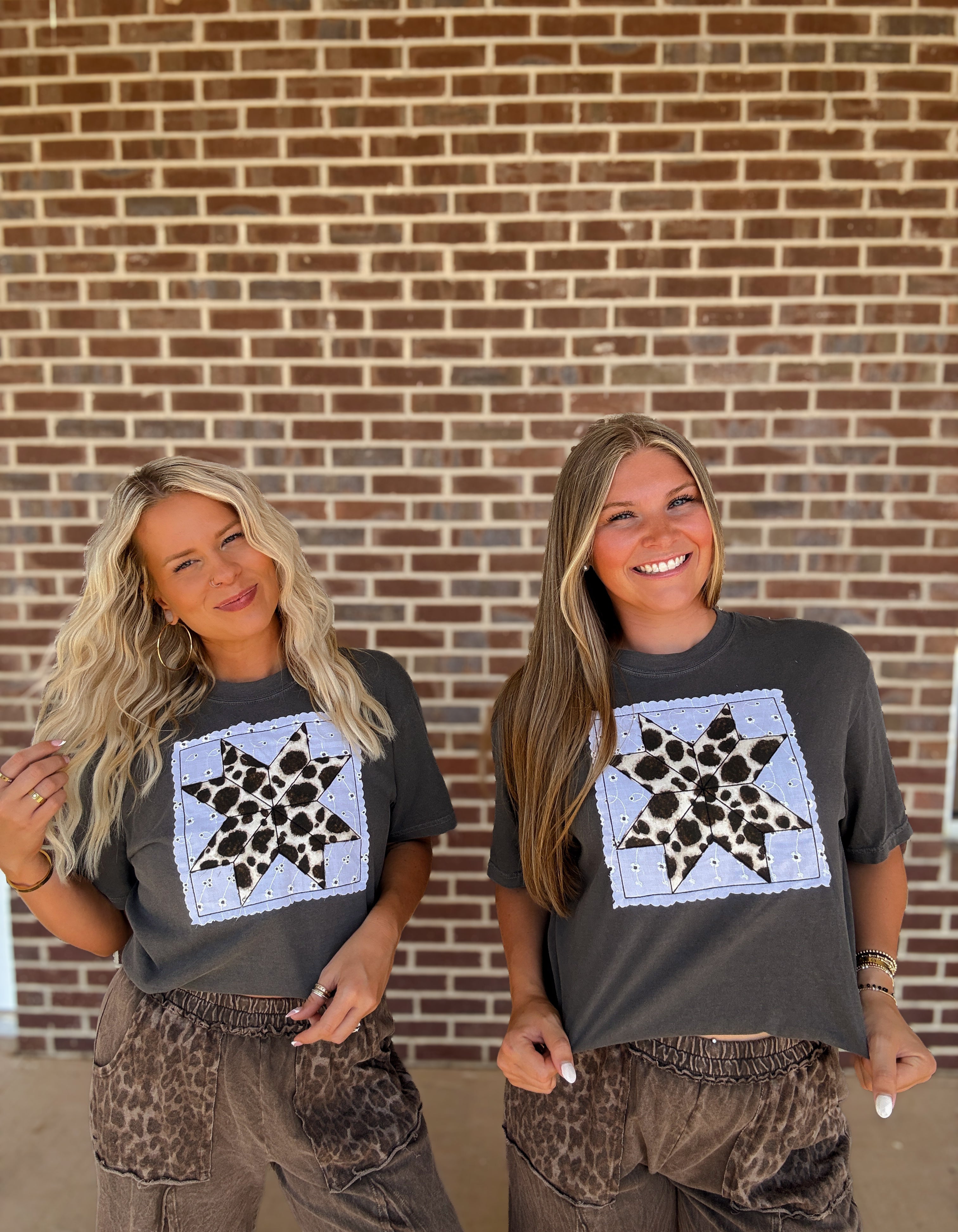 The Sadie Quilted Leopard Tee