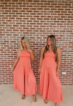 East Coast Coral Jumpsuit