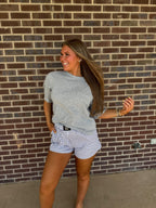 The Julie Tee- Grey