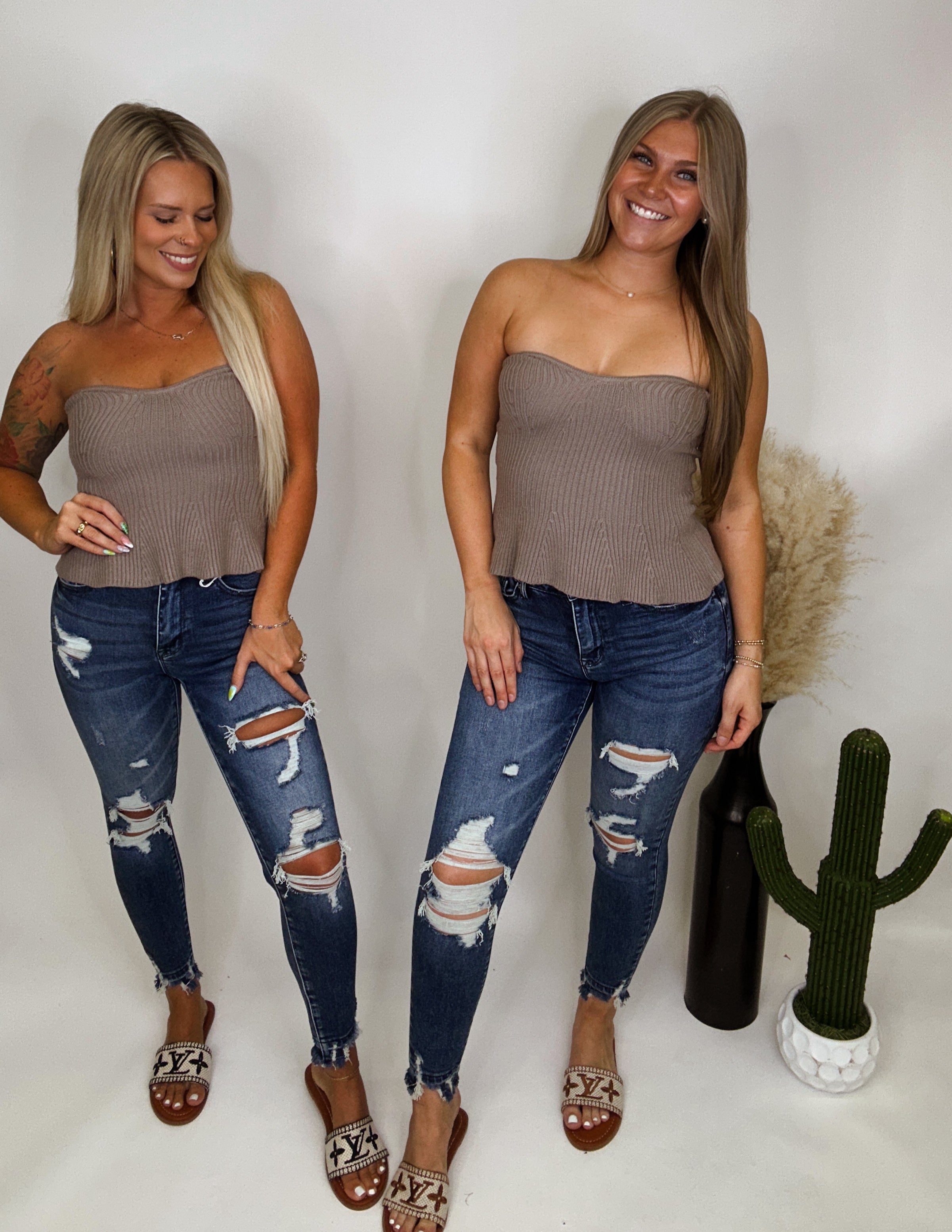 The Nola Ribbed Tube Top