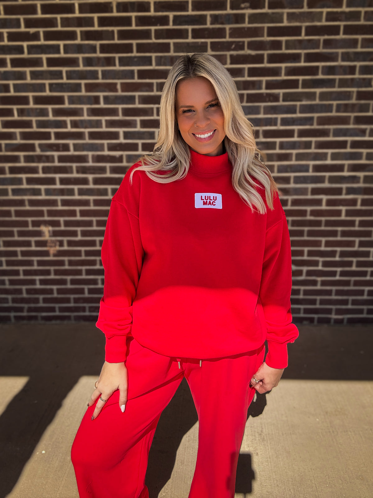 The Girlie Mockneck- Red
