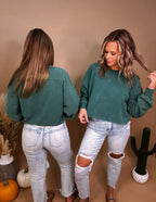 Kate Crewneck- Dark Green