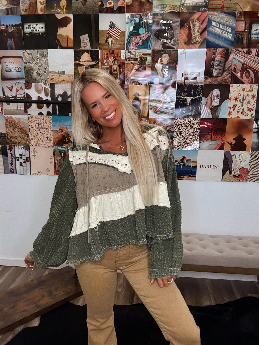 The Lanie Patchwork Pullover